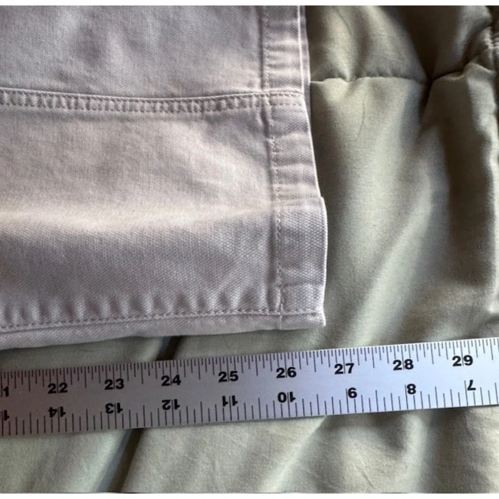 LL Bean Cargo Pants Womens 14 PET Khaki Classic Fit Elastic Waist 282466 Utility